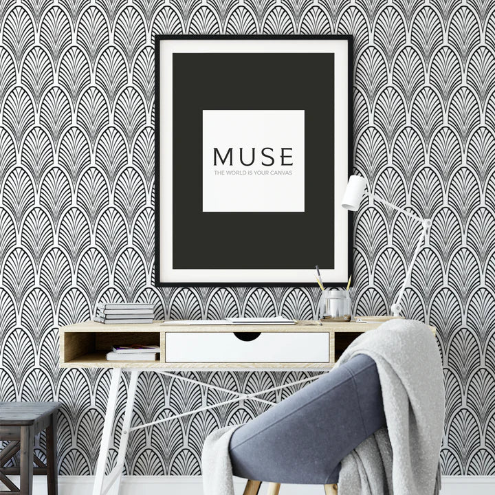 Art Deco Peel and Stick Wallpaper