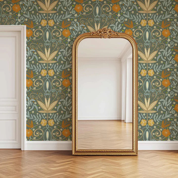 Art Nouveau Mosaic (Dark Sage)